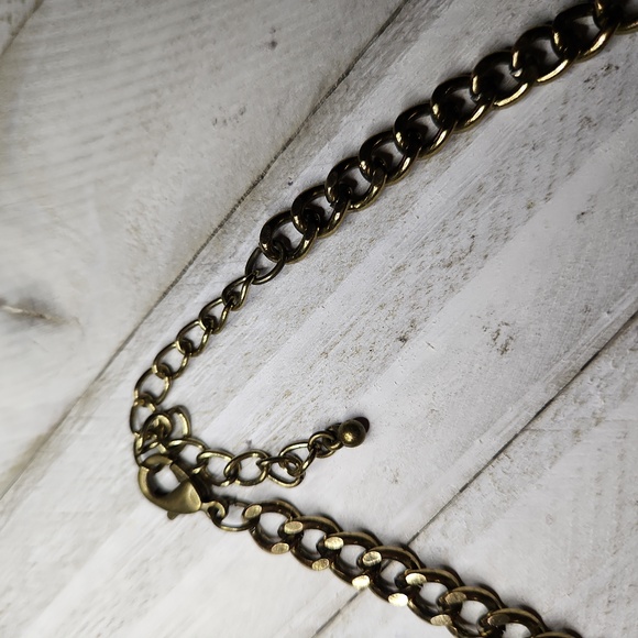 Vintage Francesca's Collection Royal Blue Jewel Bib 22-inch Necklace - Picture 4 of 5